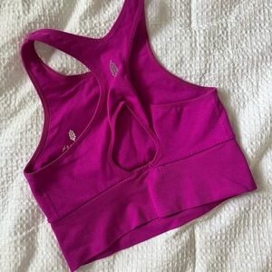 FREE PEOPLE ACTIVE HIGH NECK PURPLE CROSS BACK TOP SIZE M/L